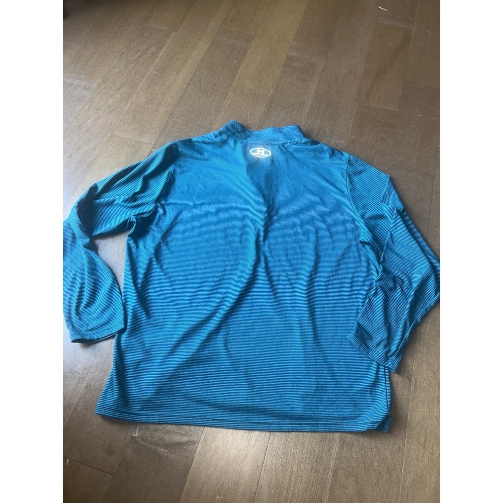 Under Armour UA 1/4 Zip Shirt Mens Pullover Top Run Threadborne 2XL Fitted - Picture 8 of 8